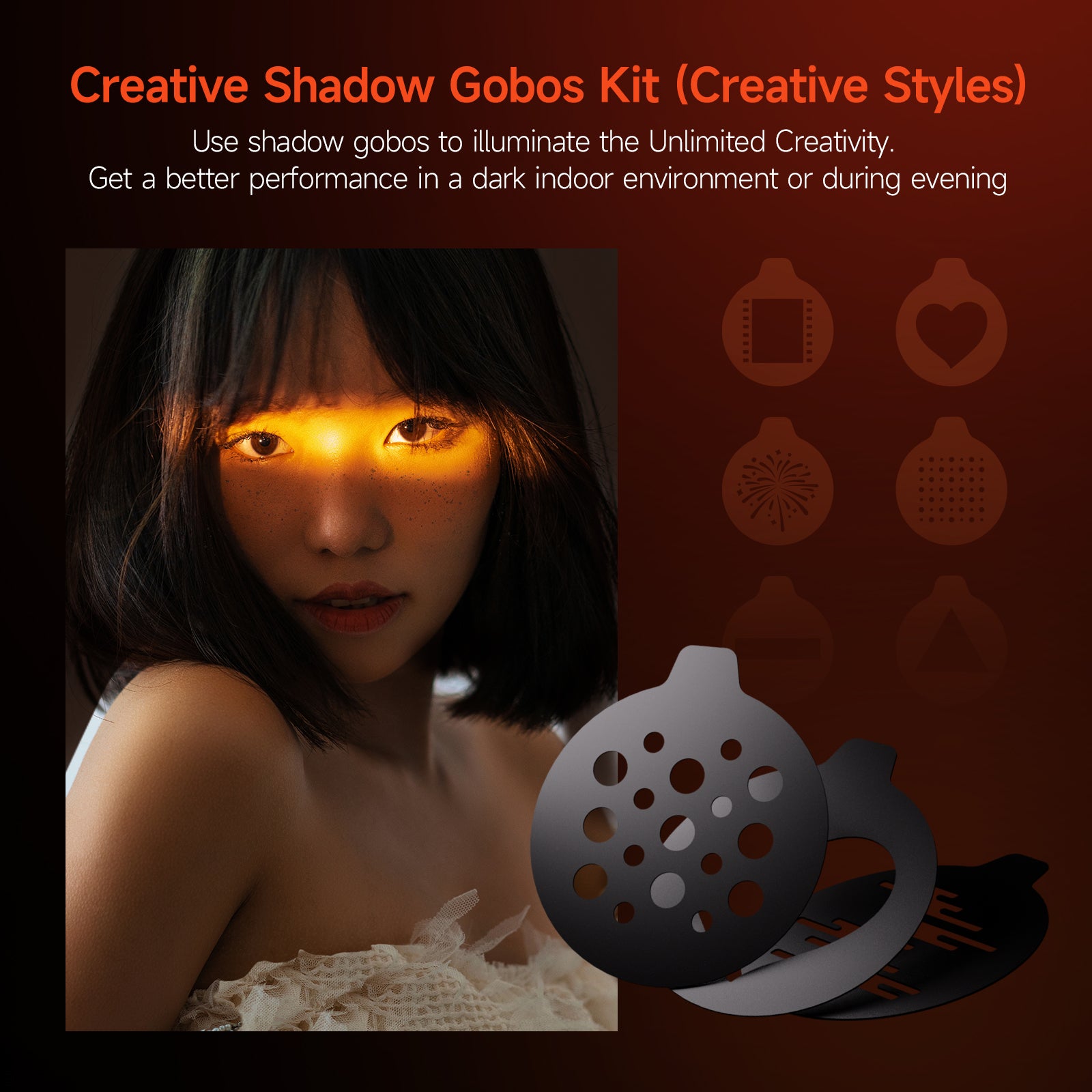 PHOTOOLEX 10W Photography Spotlight Four Colors - Photoolex