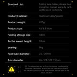 PHOTOOLEX 1.85m Foldable Aluminum Alloy Stand - Photoolex