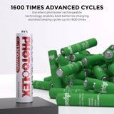 PHOTOOLEX 1.5V AAA Rechargeable Lithium - ion Battery Charger Set - Photoolex