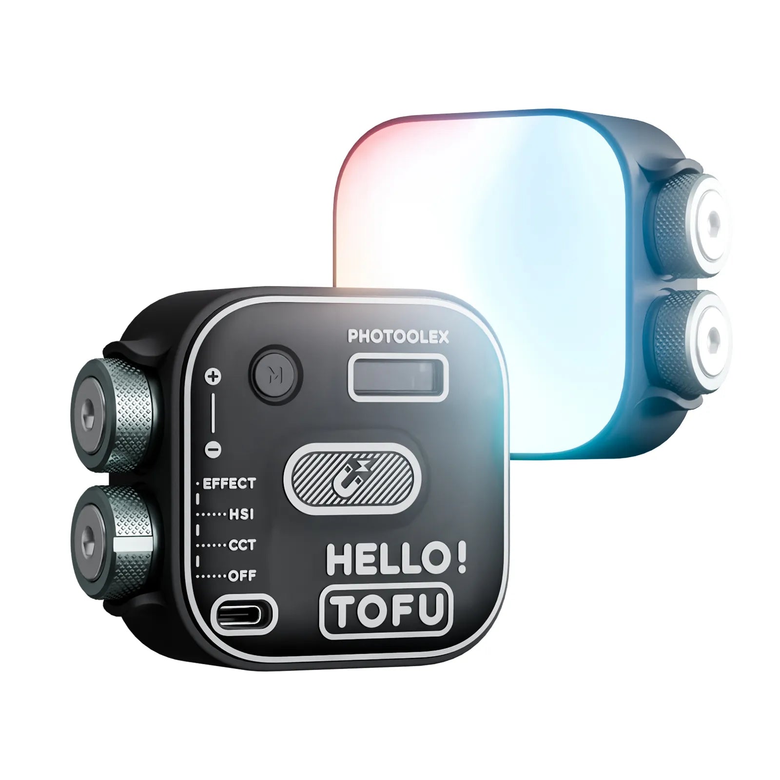 PHOTOOLEX Hello TOFU RGB Portable LED Camera Light - Photoolex