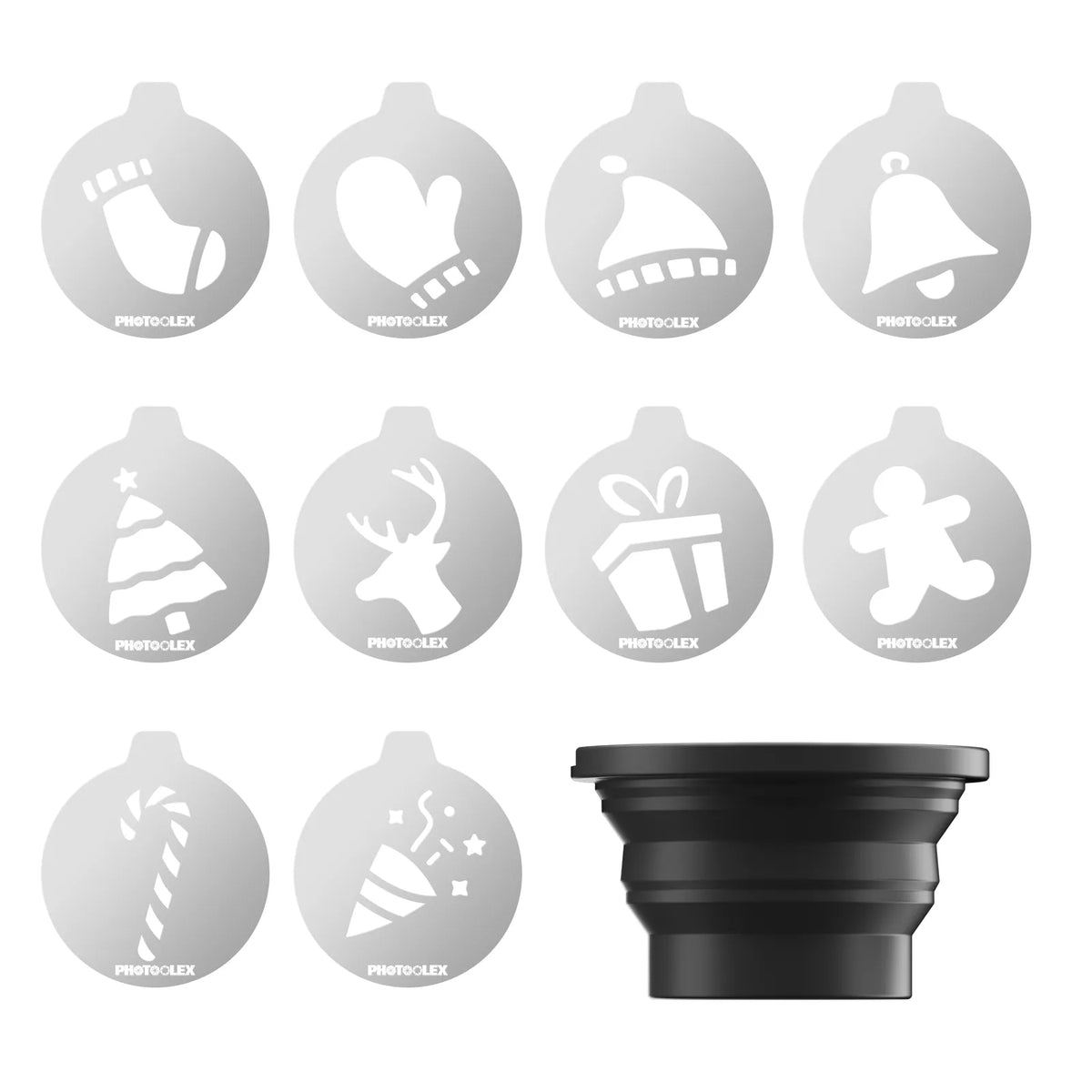 PHOTOOLEX Christmas Magnetic Gobos - Merry Christmas - Photoolex