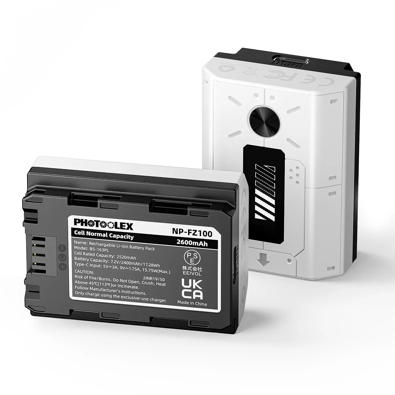 PHOTOOLEX BB Series Camera Battery Charger(BB Pro / BB4 / BB2)& Battery Kit - Photoolex