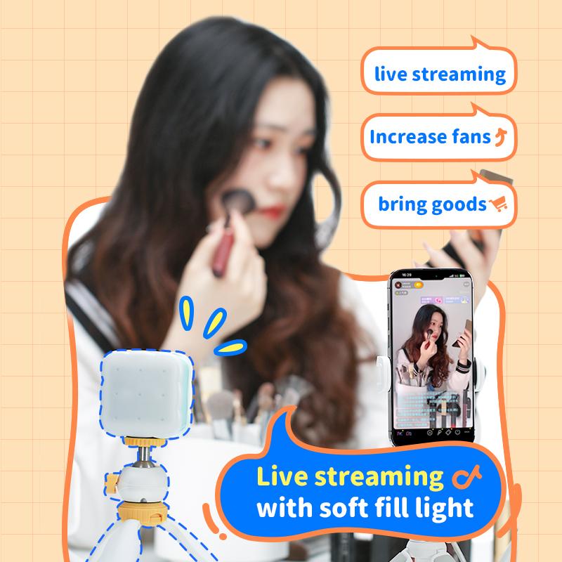 PHOTOOLEX-Cookie light portable fill light cell phone camera anchor live photo video facial - Photoolex