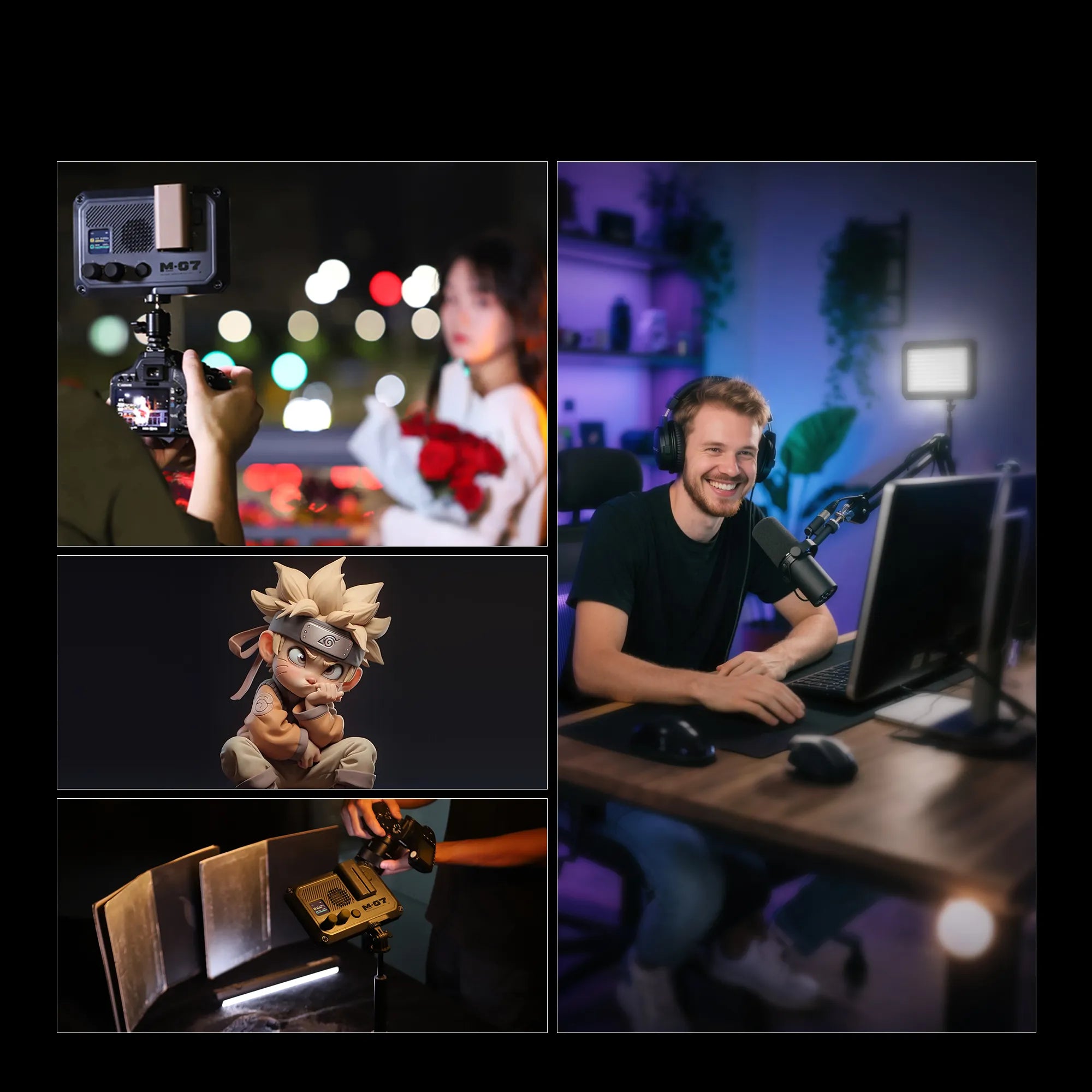 PHOTOOLEX Matrix 7 -7''Panel Light RGB