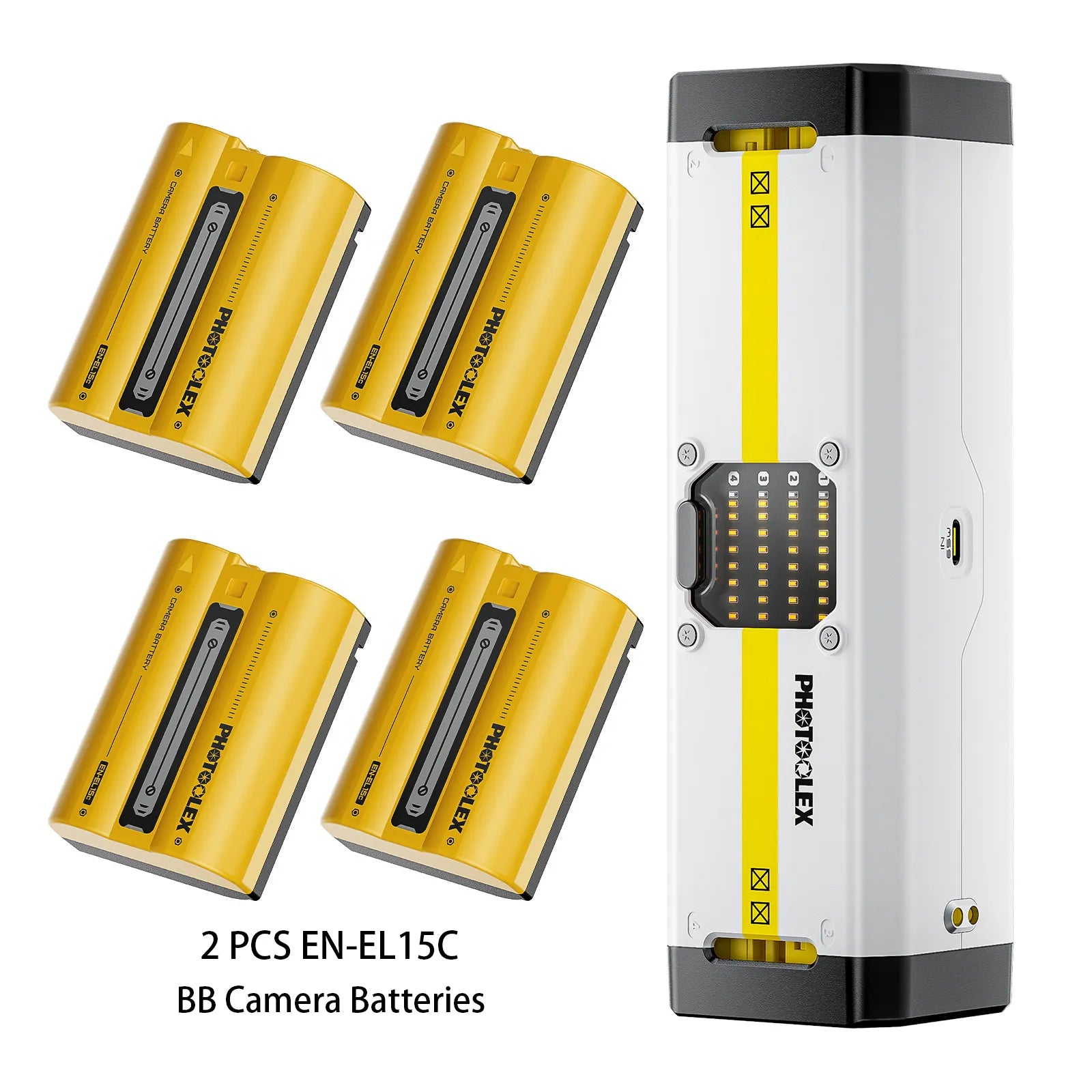 PHOTOOLEX BB4 Camera Battery Charger - Photoolex