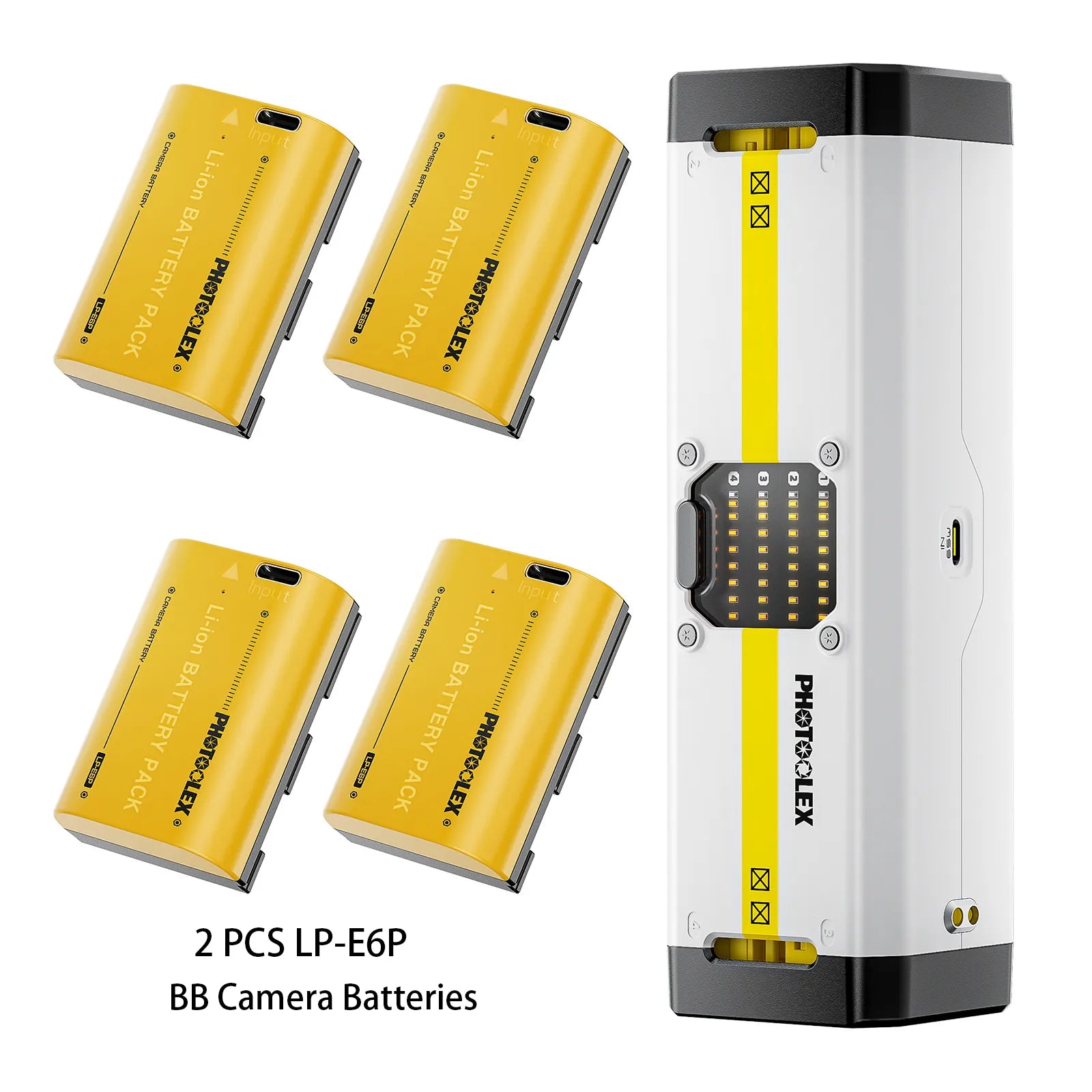 PHOTOOLEX BB4 Camera Battery Charger - Photoolex