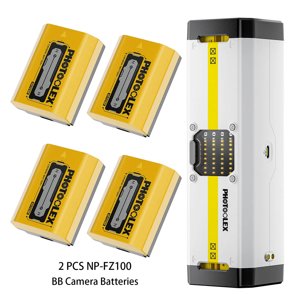 PHOTOOLEX BB4 Camera Battery Charger - Photoolex