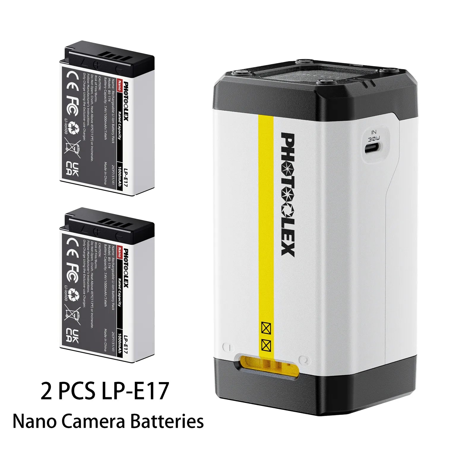 PHOTOOLEX BB2 Camera Battery Charger - Photoolex
