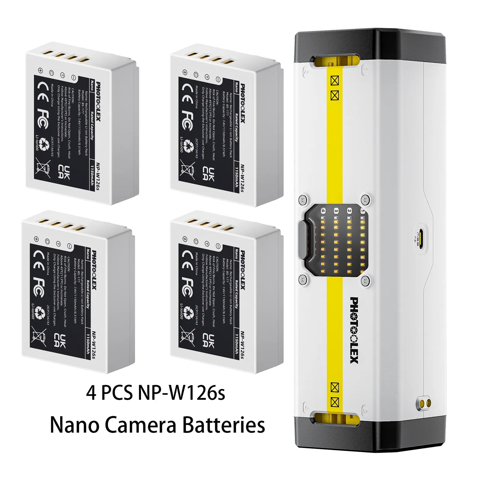 PHOTOOLEX BB4 Camera Battery Charger - Photoolex