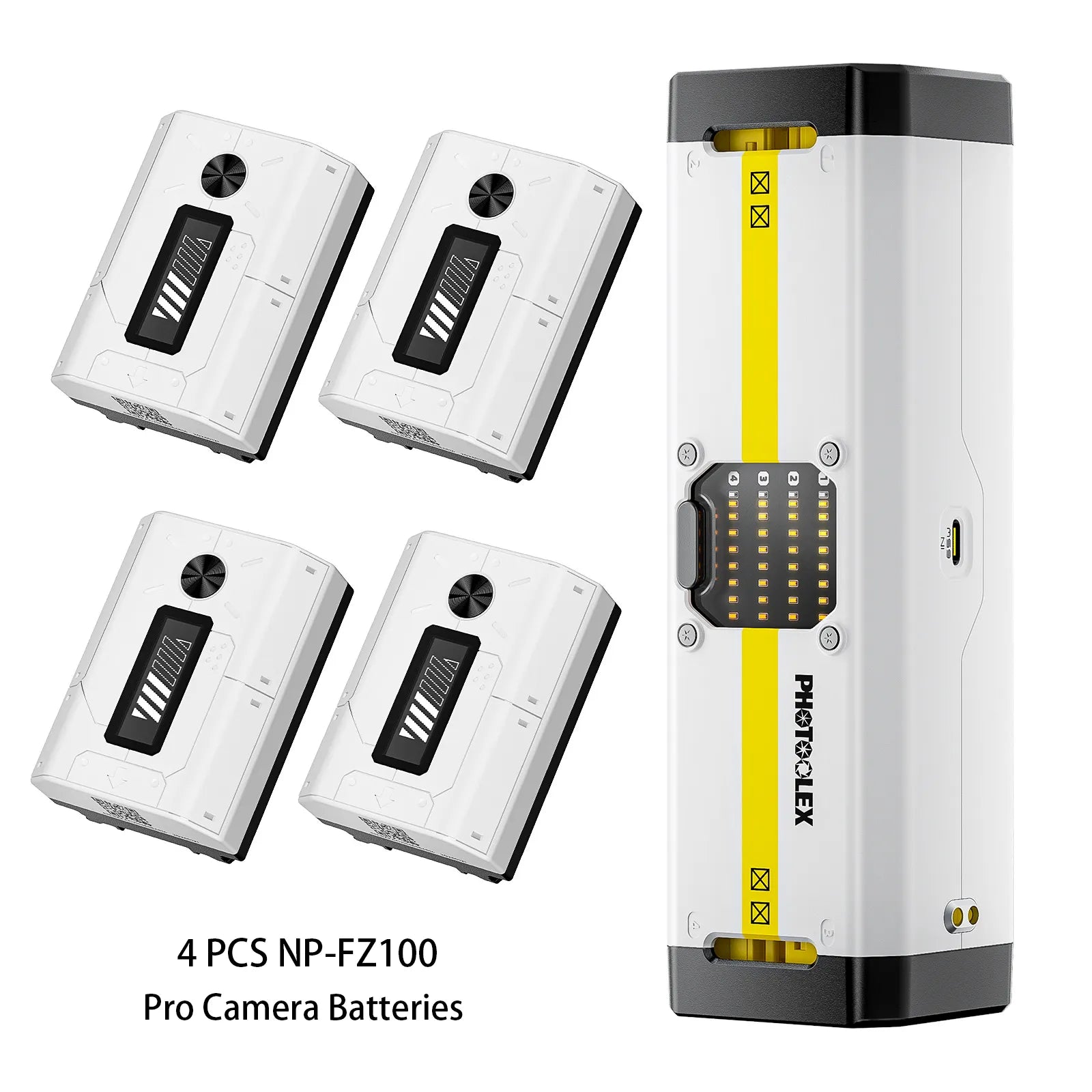 PHOTOOLEX BB4 Camera Battery Charger - Photoolex