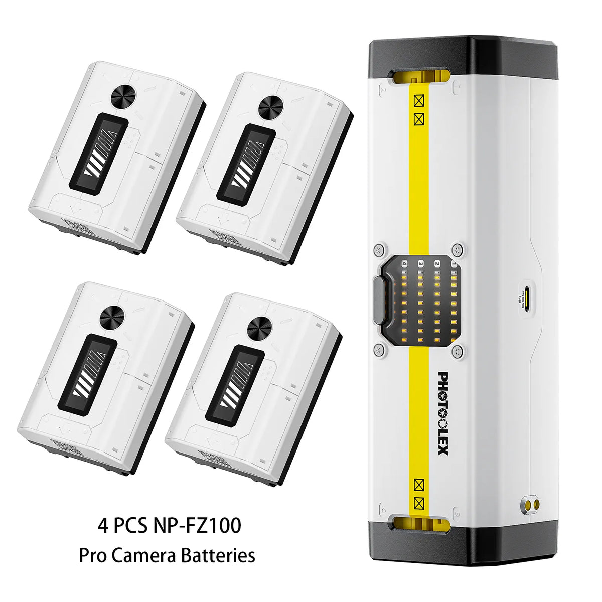 PHOTOOLEX BB4 Camera Battery Charger - Photoolex