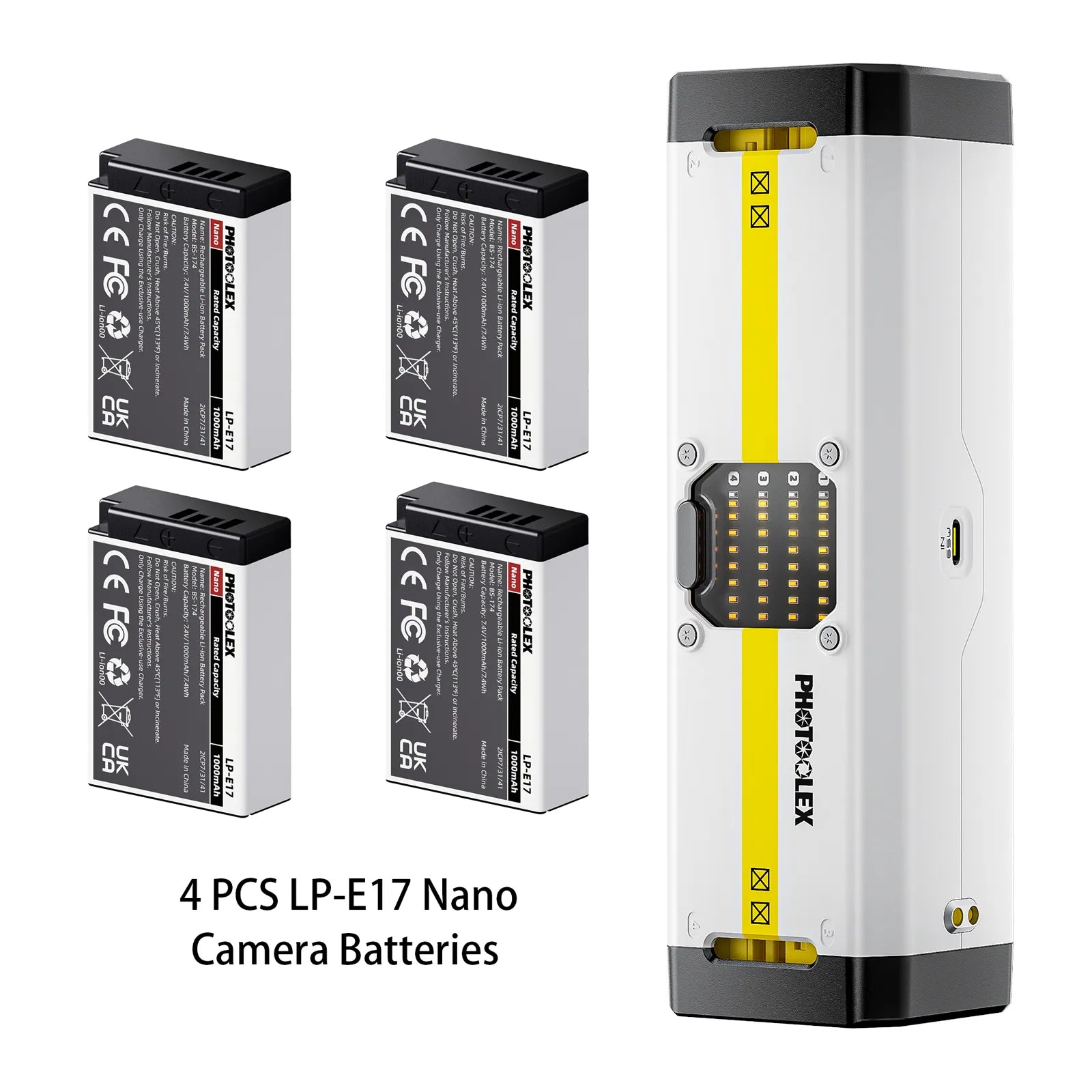 PHOTOOLEX BB4 Camera Battery Charger - Photoolex
