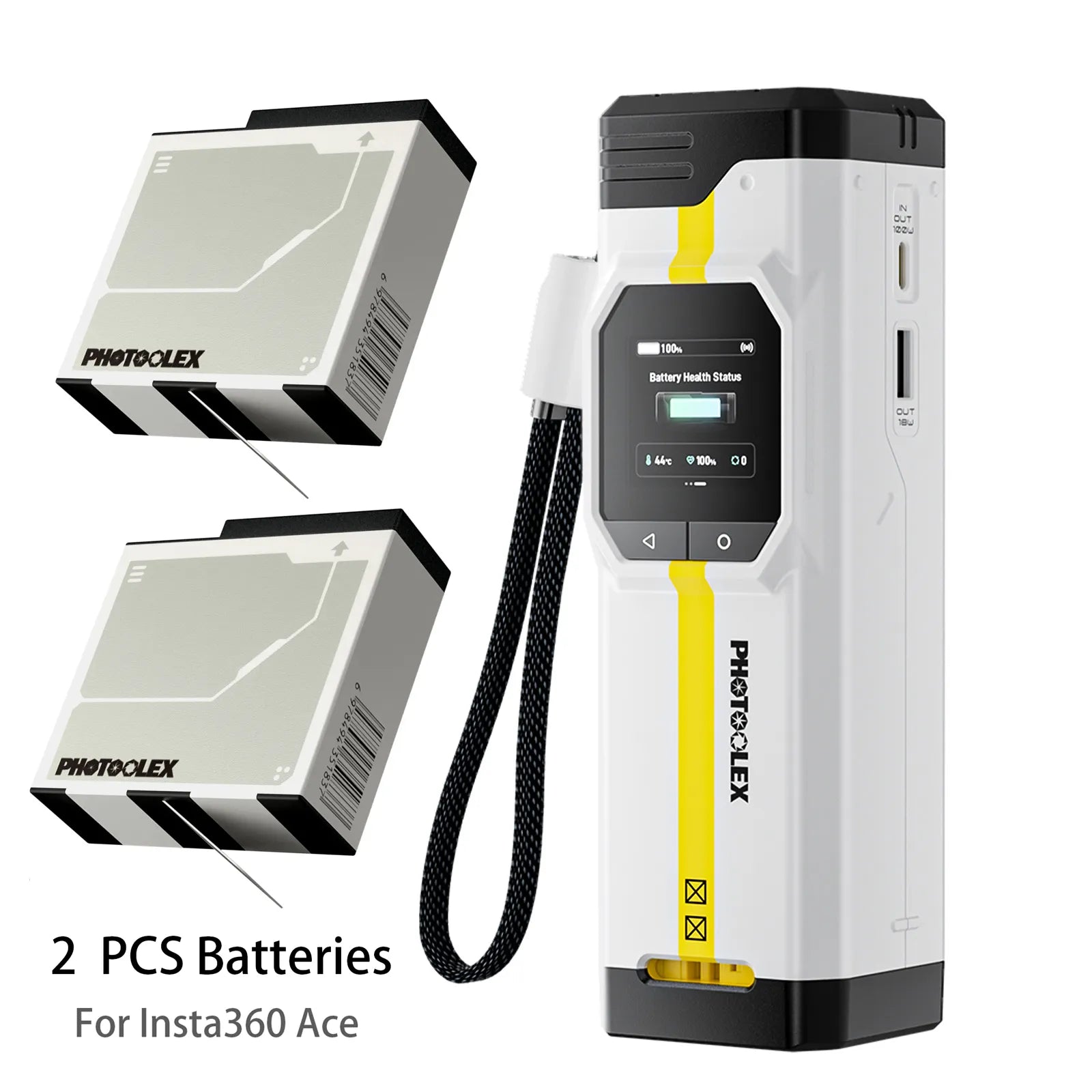 PHOTOOLEX BB Pro Camera Battery Charger & Power Bank - Photoolex