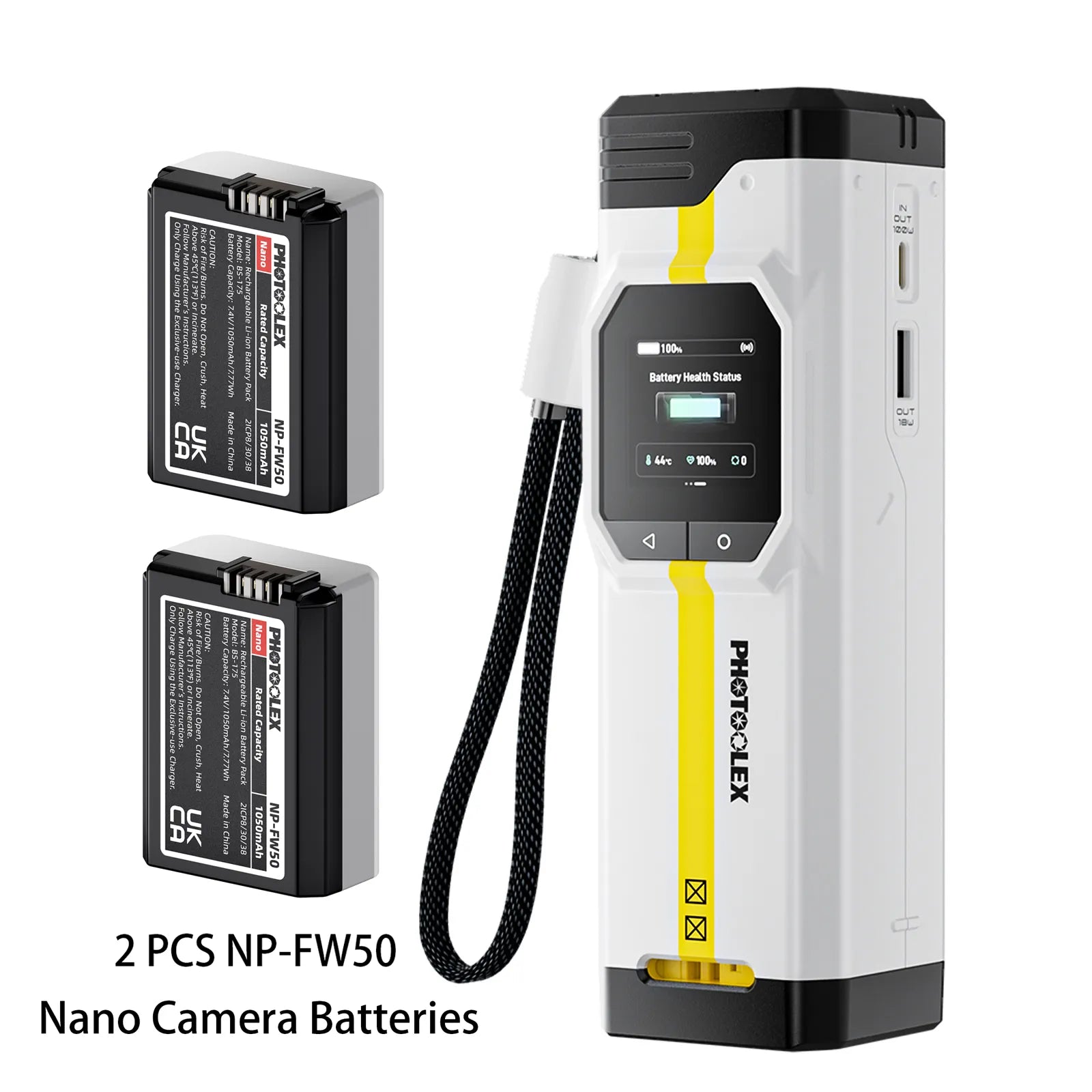 PHOTOOLEX BB Pro Camera Battery Charger & Power Bank - Photoolex