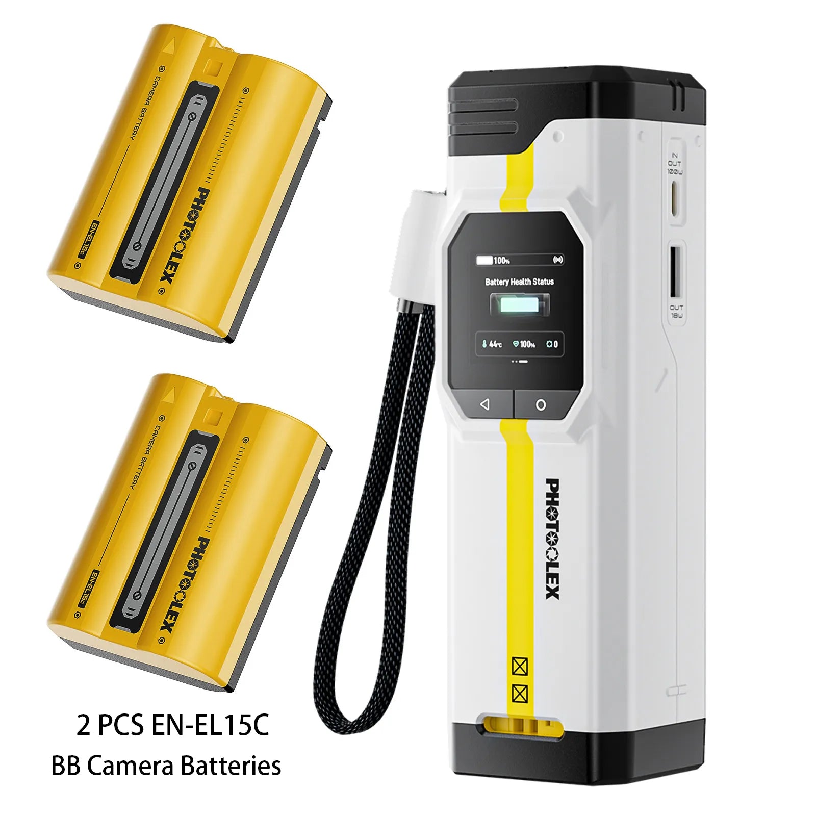PHOTOOLEX BB Pro Camera Battery Charger & Power Bank - Photoolex