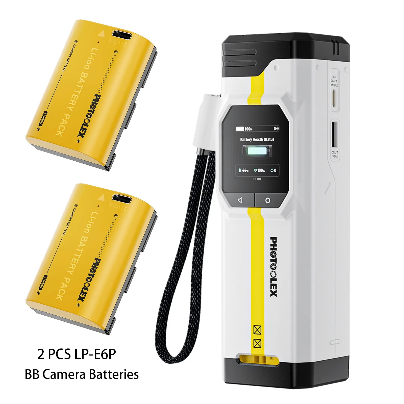 PHOTOOLEX BB Pro Camera Battery Charger & Power Bank - Photoolex
