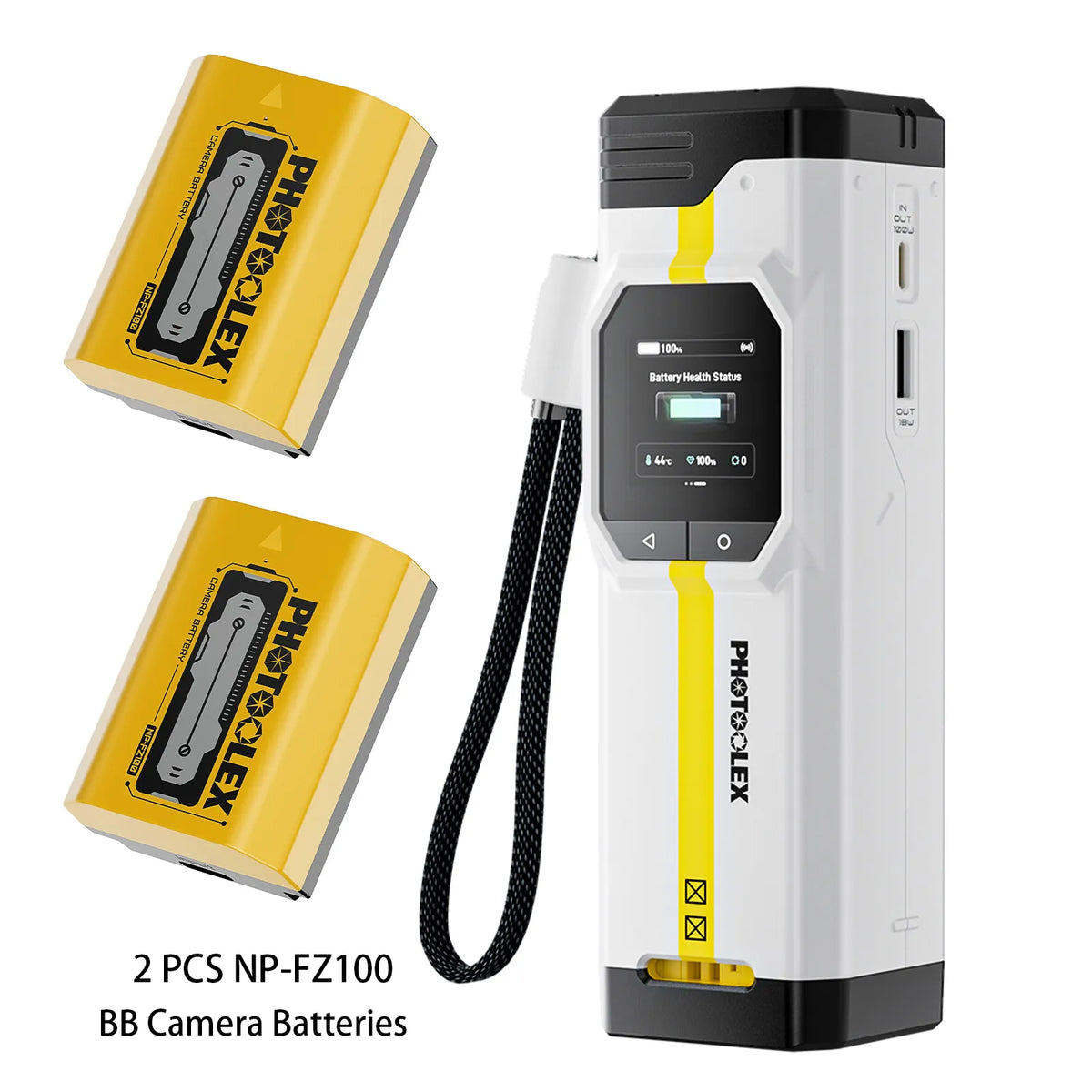 PHOTOOLEX BB Pro Camera Battery Charger & Power Bank - Photoolex