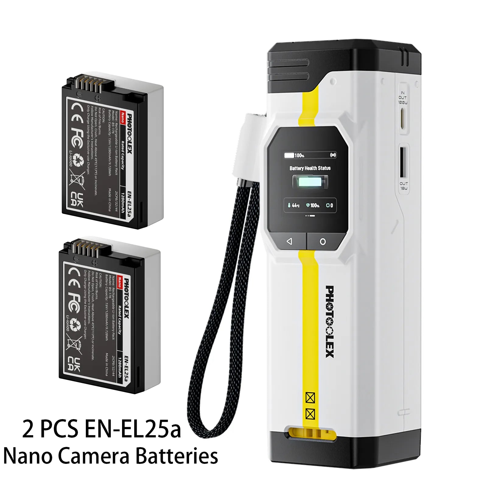 PHOTOOLEX BB Pro Camera Battery Charger & Power Bank - Photoolex