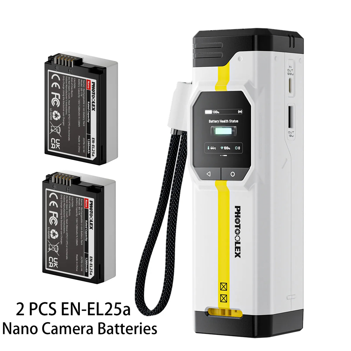 PHOTOOLEX BB Pro Camera Battery Charger & Power Bank - Photoolex