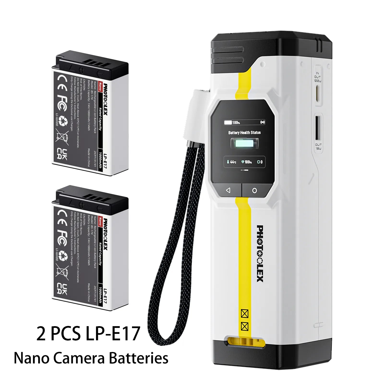 PHOTOOLEX BB Pro Camera Battery Charger & Power Bank - Photoolex