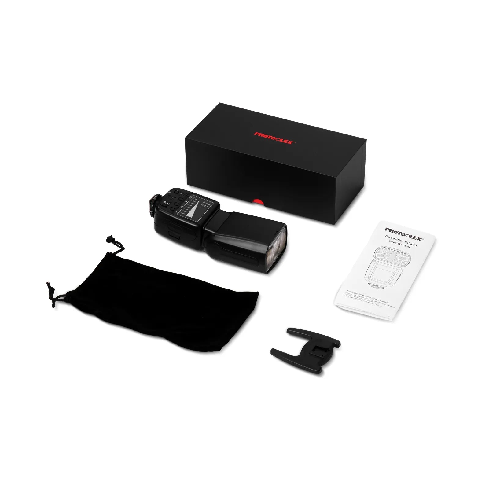 PHOTOOLEX FK300 Camera Flash Speedlite for Canon, Nikon, Sony, Olympus, Fujifilm, and Other SLR Cameras