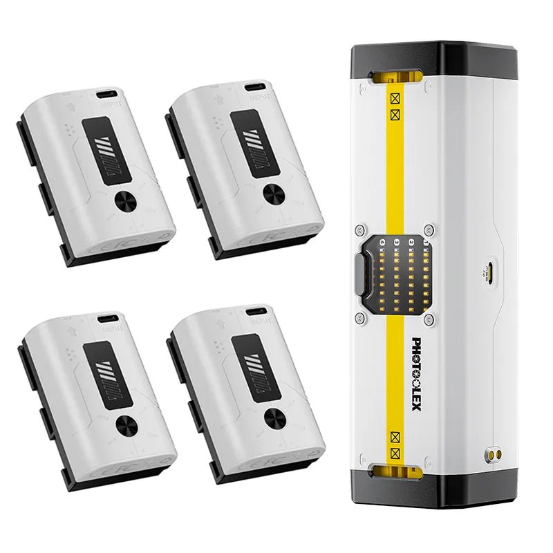 PHOTOOLEX BB4 Camera Battery Charger | 4-Slot Fast Charging