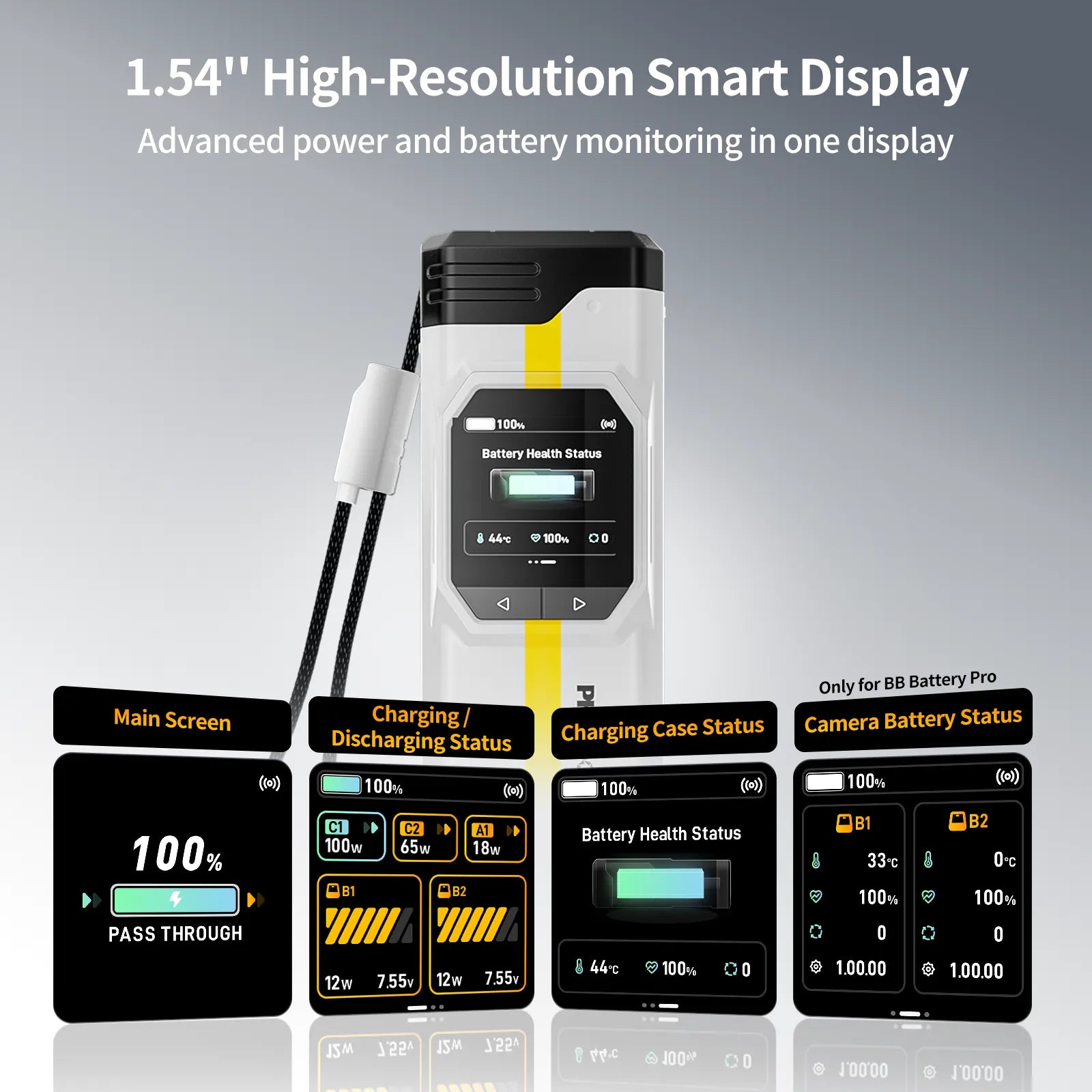 PHOTOOLEX BB Pro Camera Battery Charger & Power Bank - Photoolex