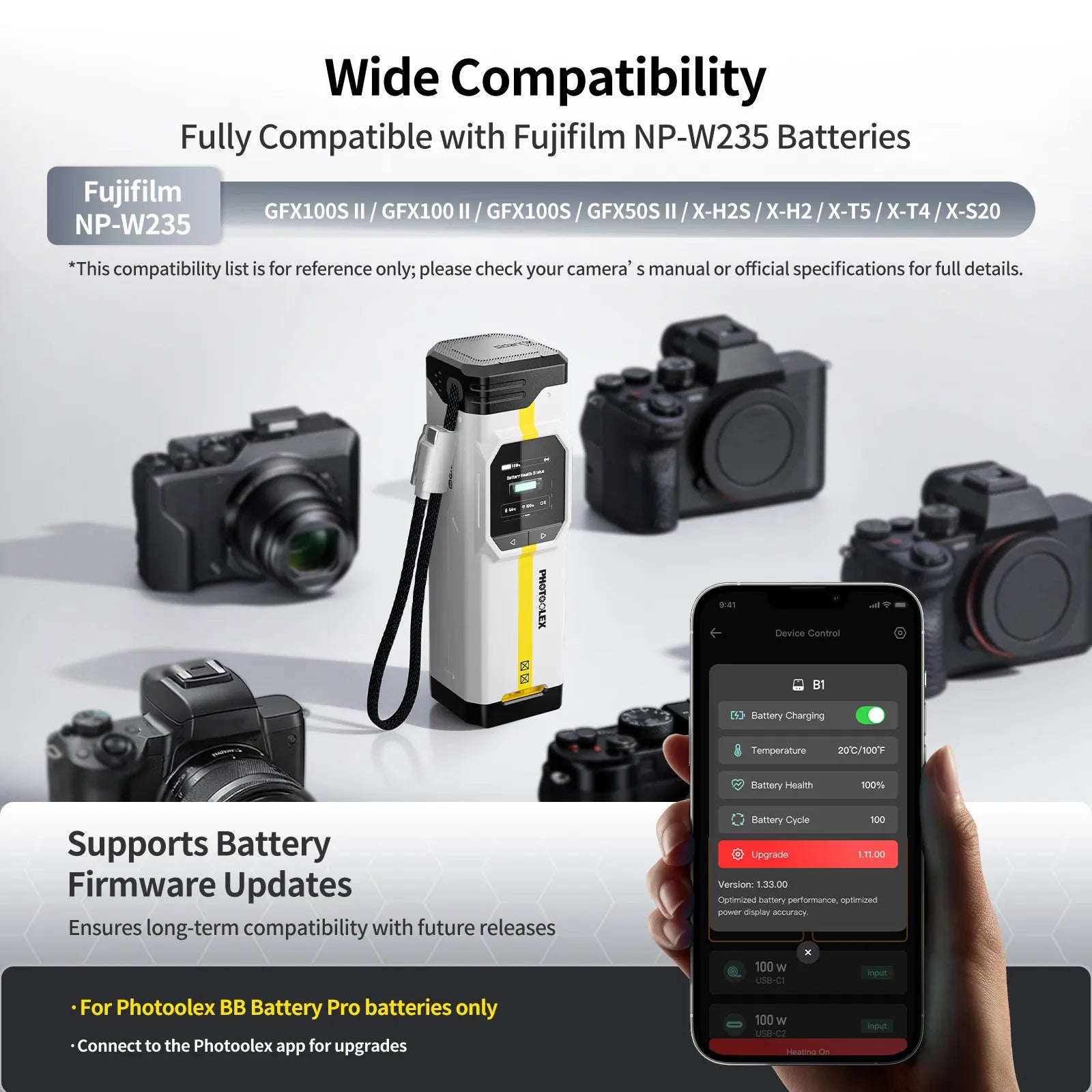 PHOTOOLEX BB Pro Camera Battery Charger & Power Bank - Photoolex