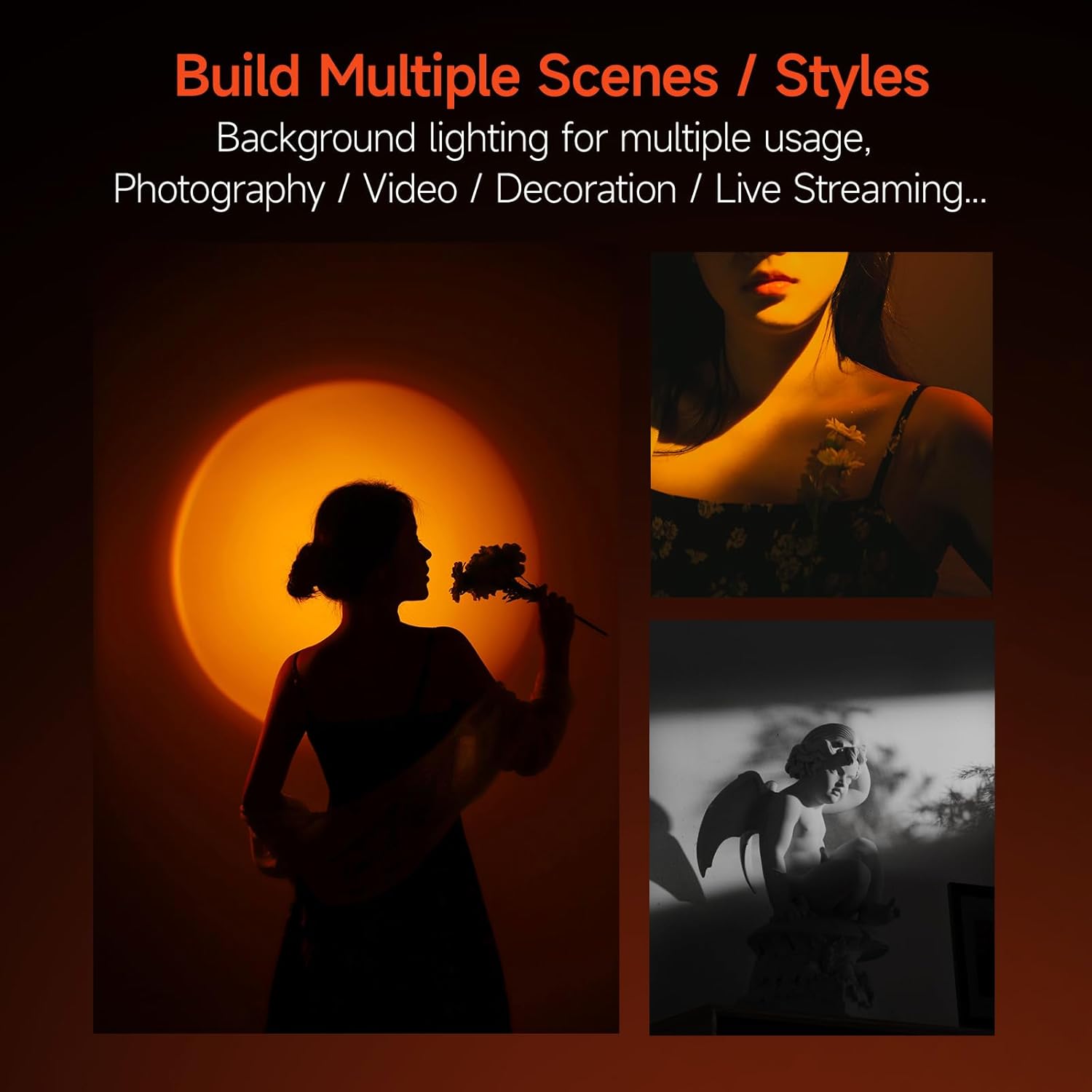 PHOTOOLEX 10W Photography Spotlight Four Colors