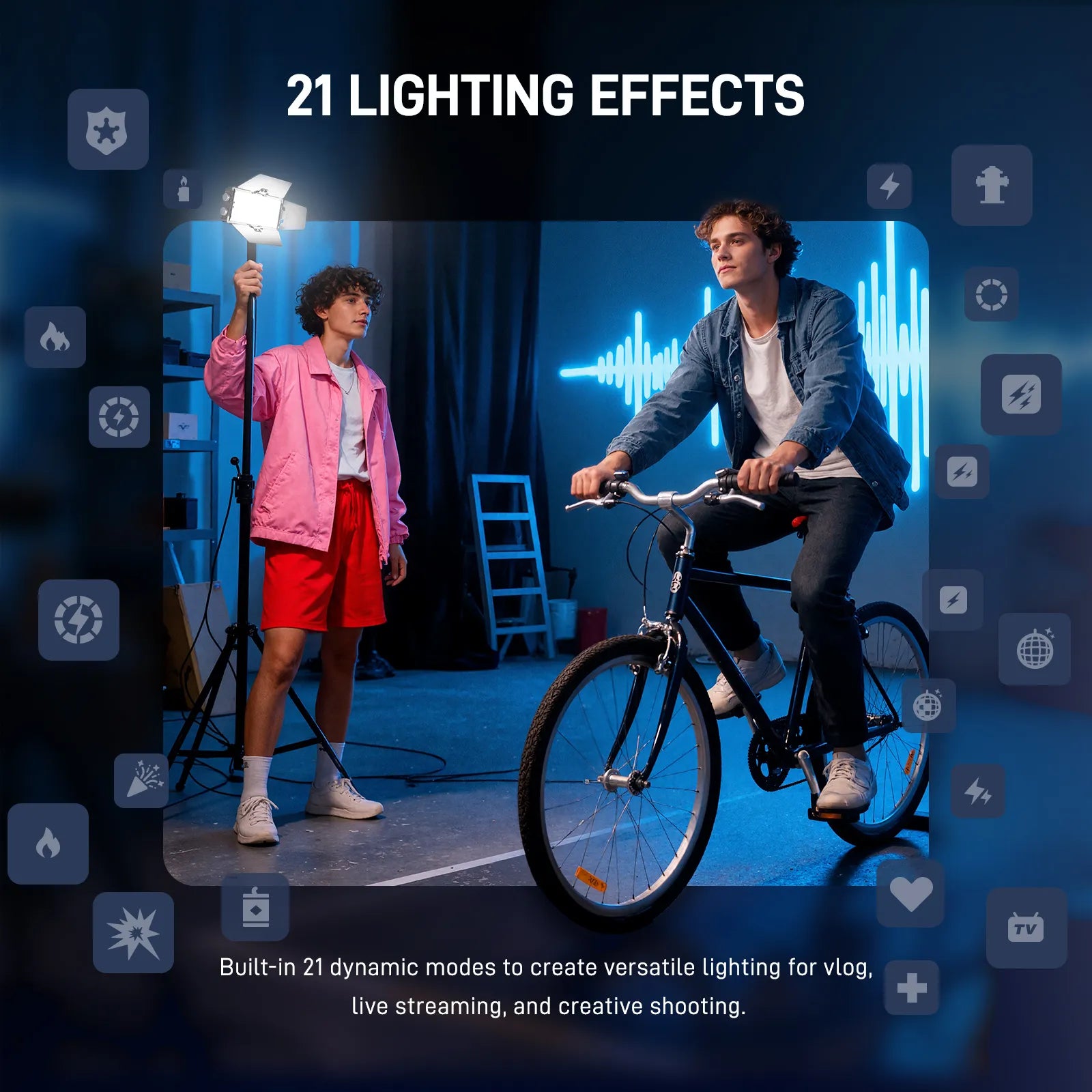 Photoolex Photoolex X2077 RGB Panel Light | Portable Video Light