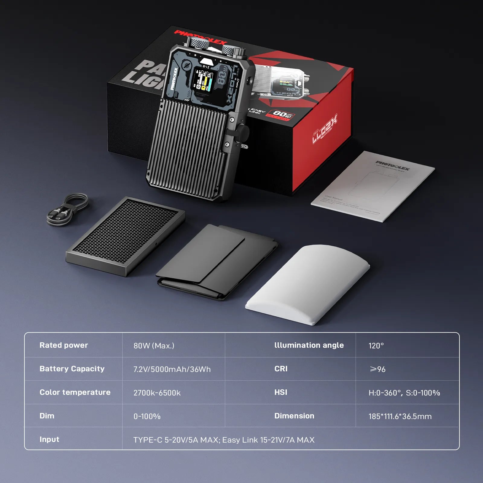 Photoolex X2077 Pro Panel Light - Photoolex