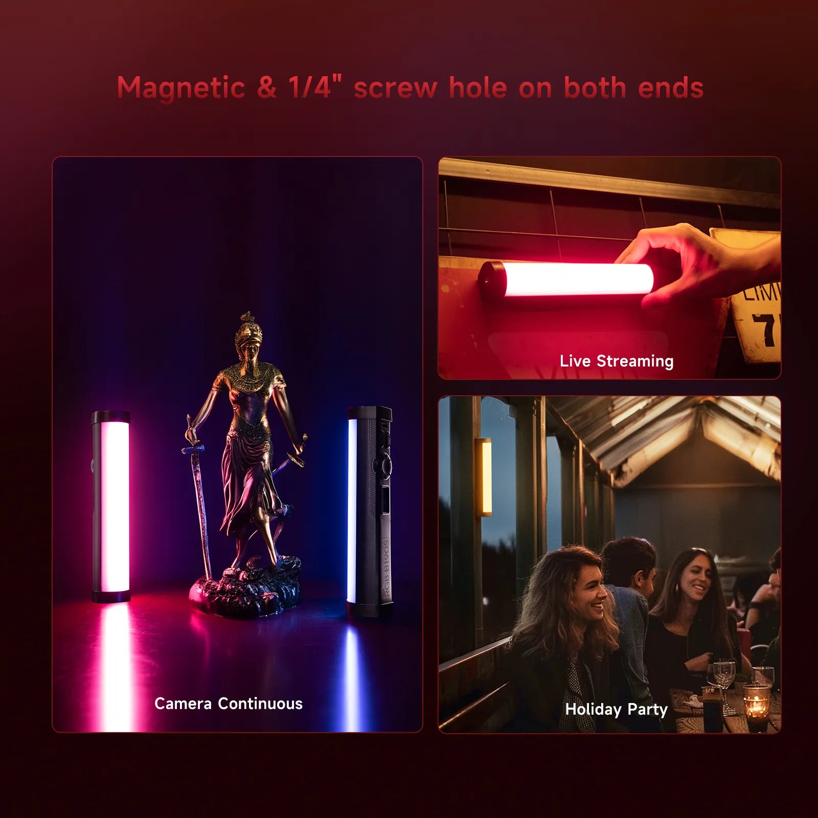PHOTOOLEX   B190S RGB Magnetic Tube Light