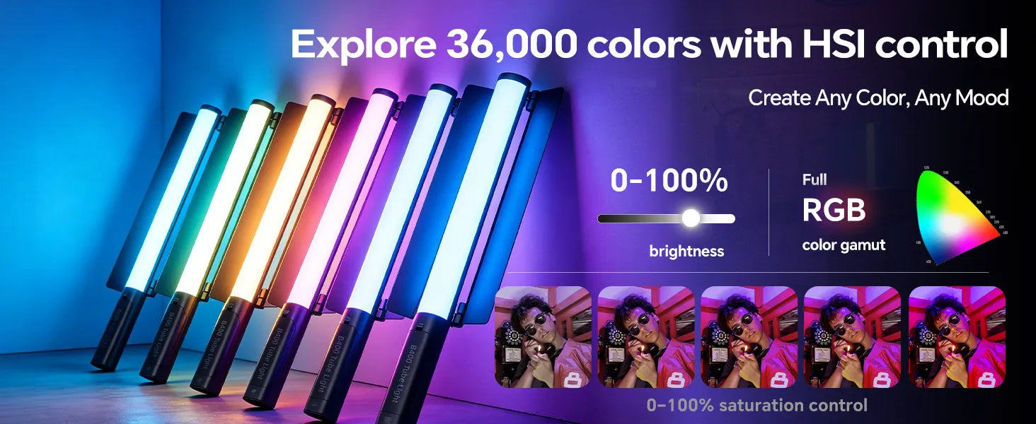PHOTOOLEX B400 RGB hue and saturation control