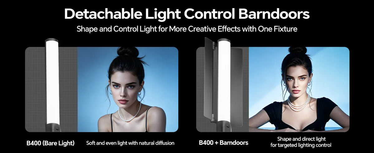 PHOTOOLEX B400 integrated barn doors