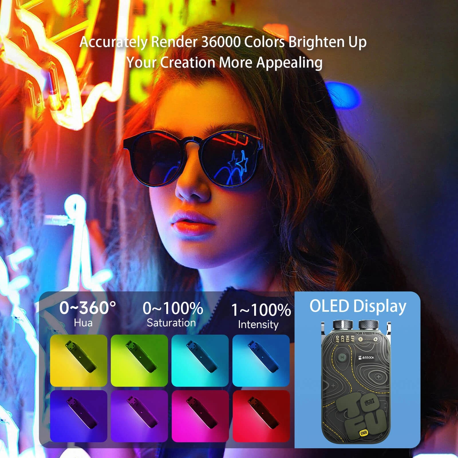 PHOTOOLEX TOFU-BRO RGB Video Light