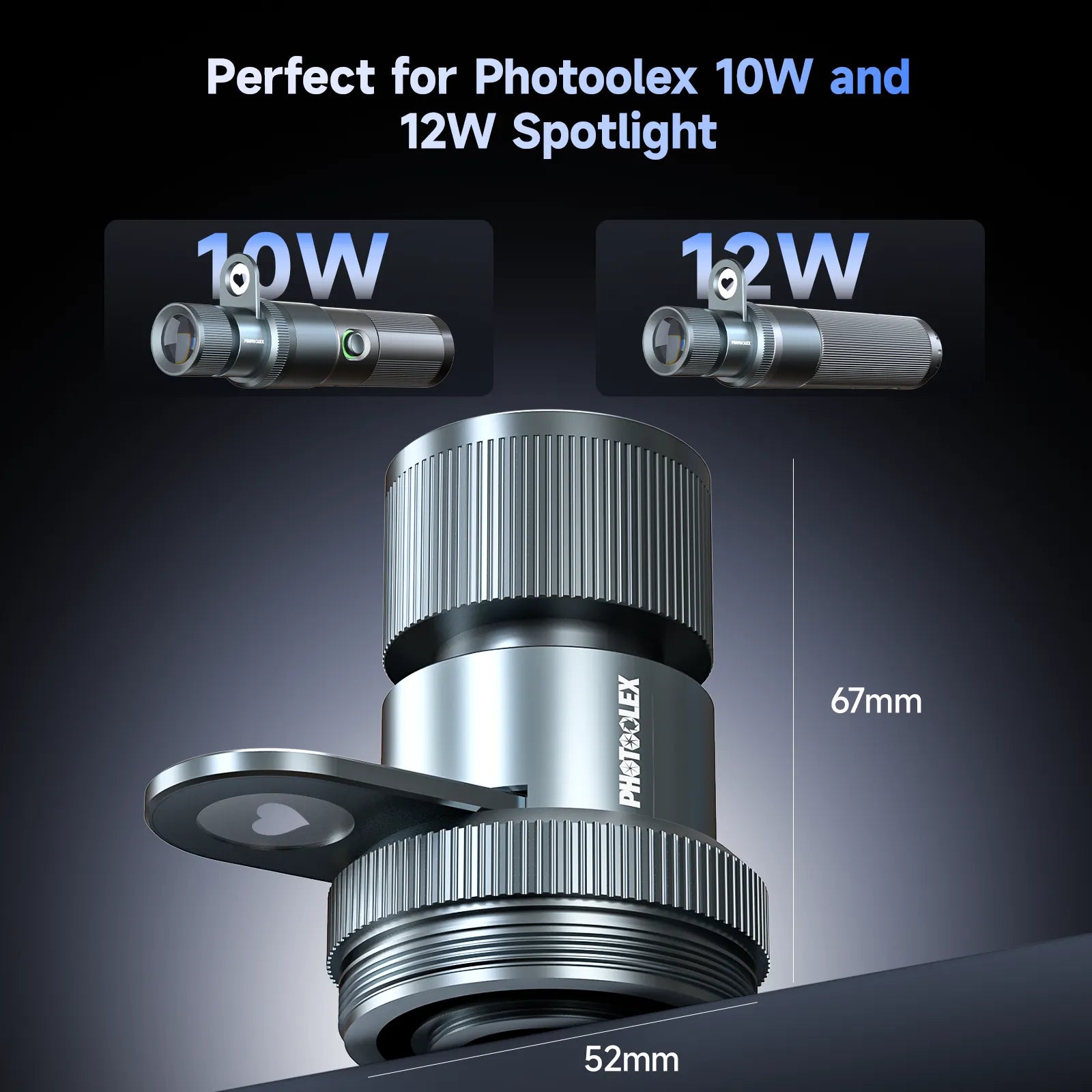 PHOTOOLEX Mini Spotlight Snoot - Photoolex