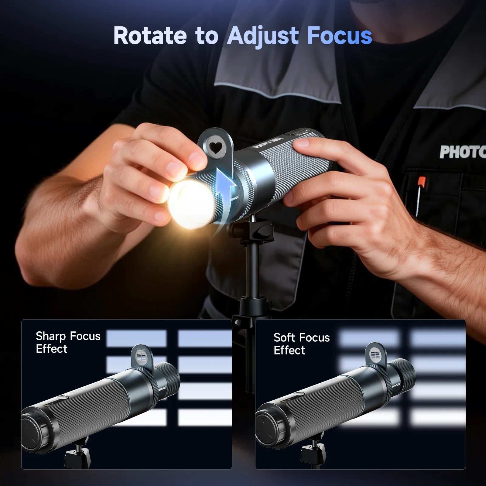 PHOTOOLEX Mini Spotlight Snoot - Photoolex