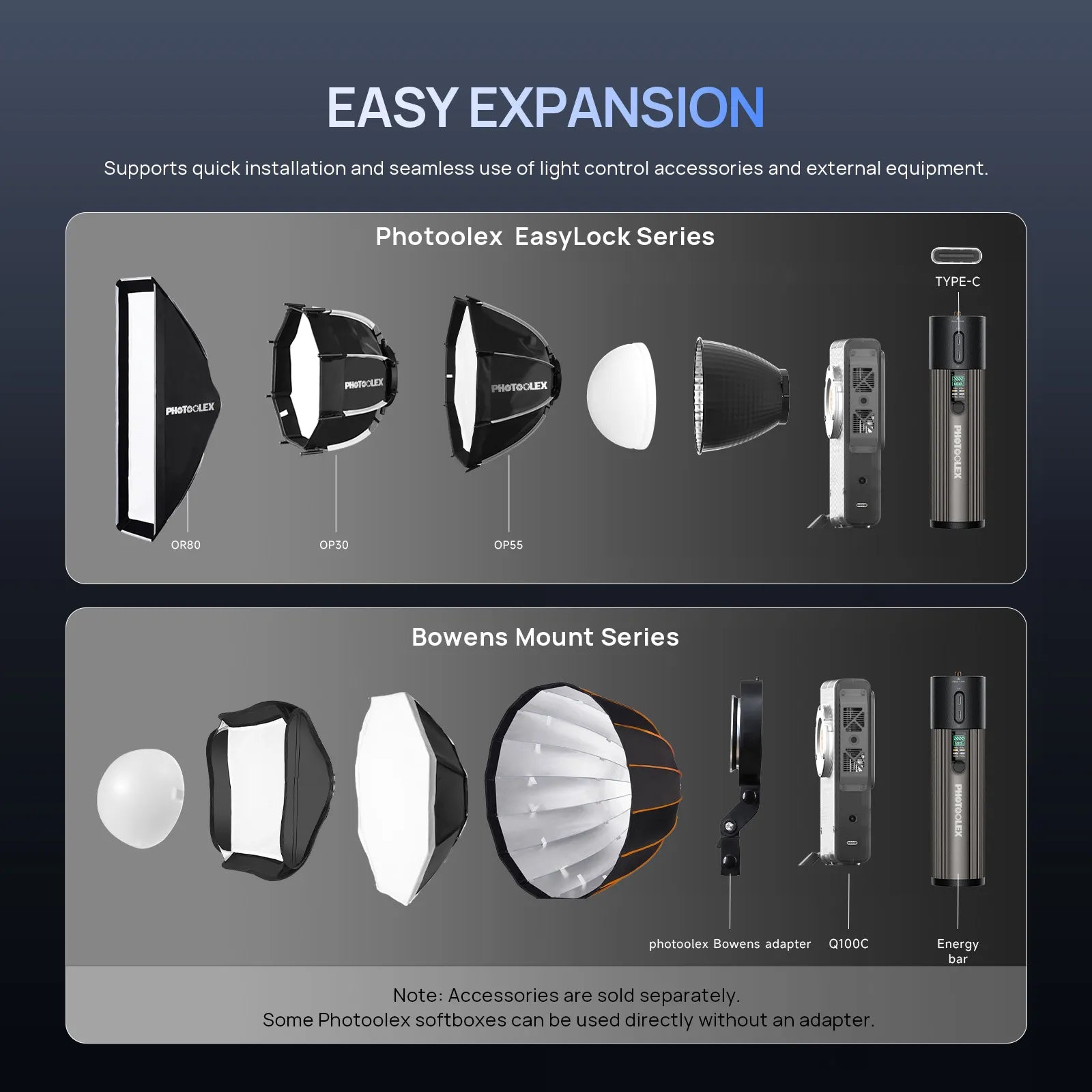 PHOTOOLEX Q100C 100W RGB COB Light - Photoolex