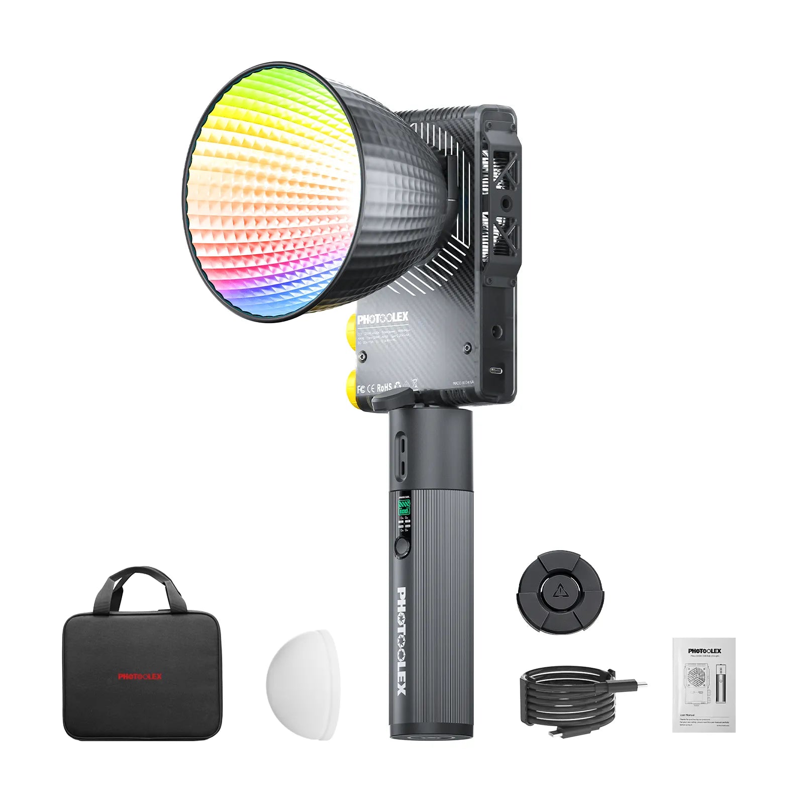 PHOTOOLEX Q100C 100W RGB COB Light - Photoolex