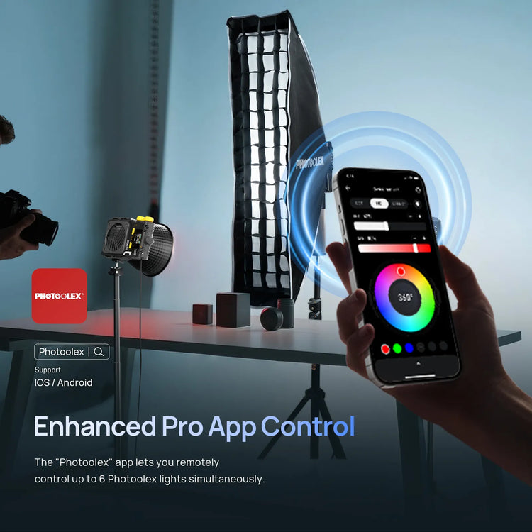 Photoolex PHOTOOLEX Q100C 100W RGB COB Light | Studio Video Light – Photoolex
