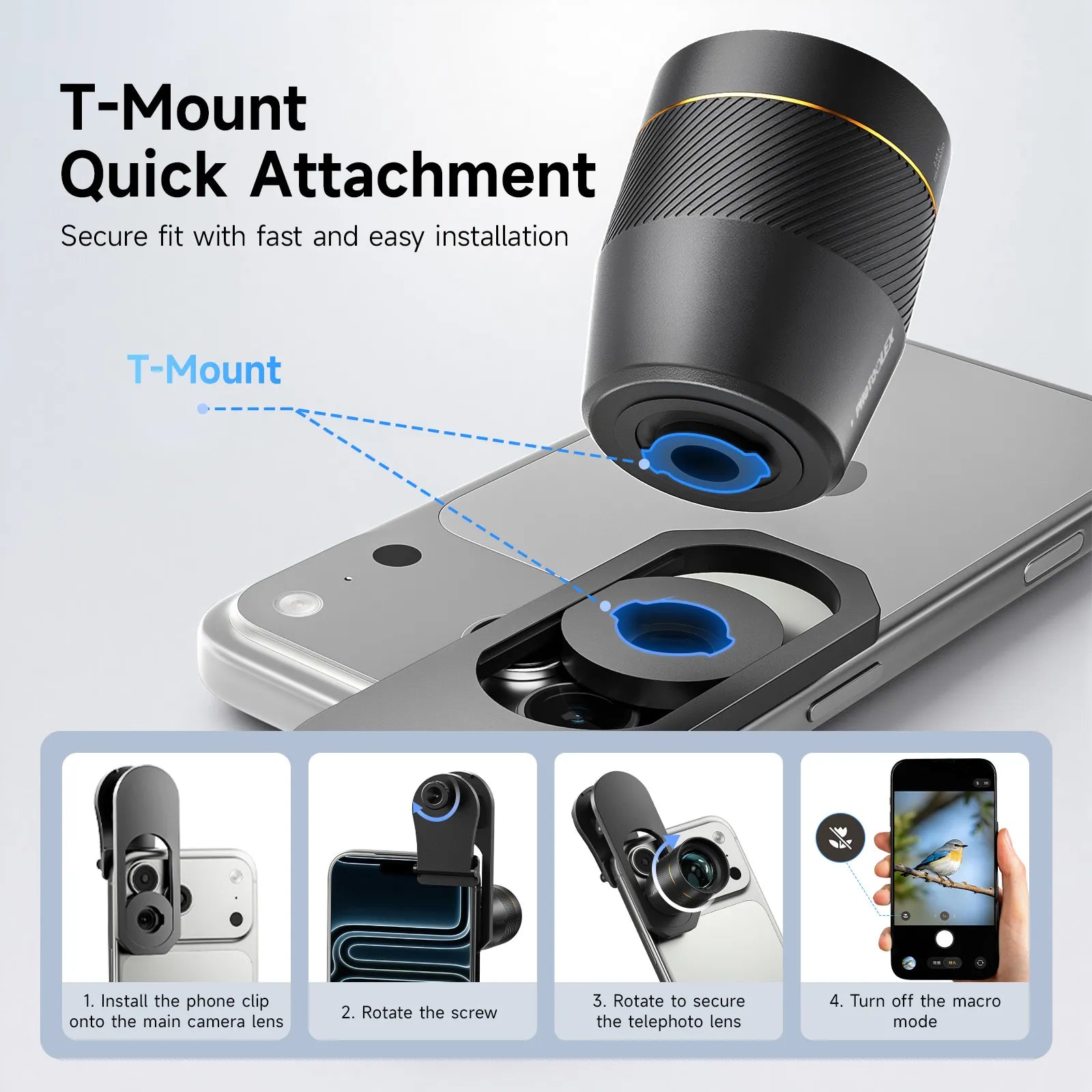 Photoolex 2.35× Mobile Telephoto Lens - Photoolex