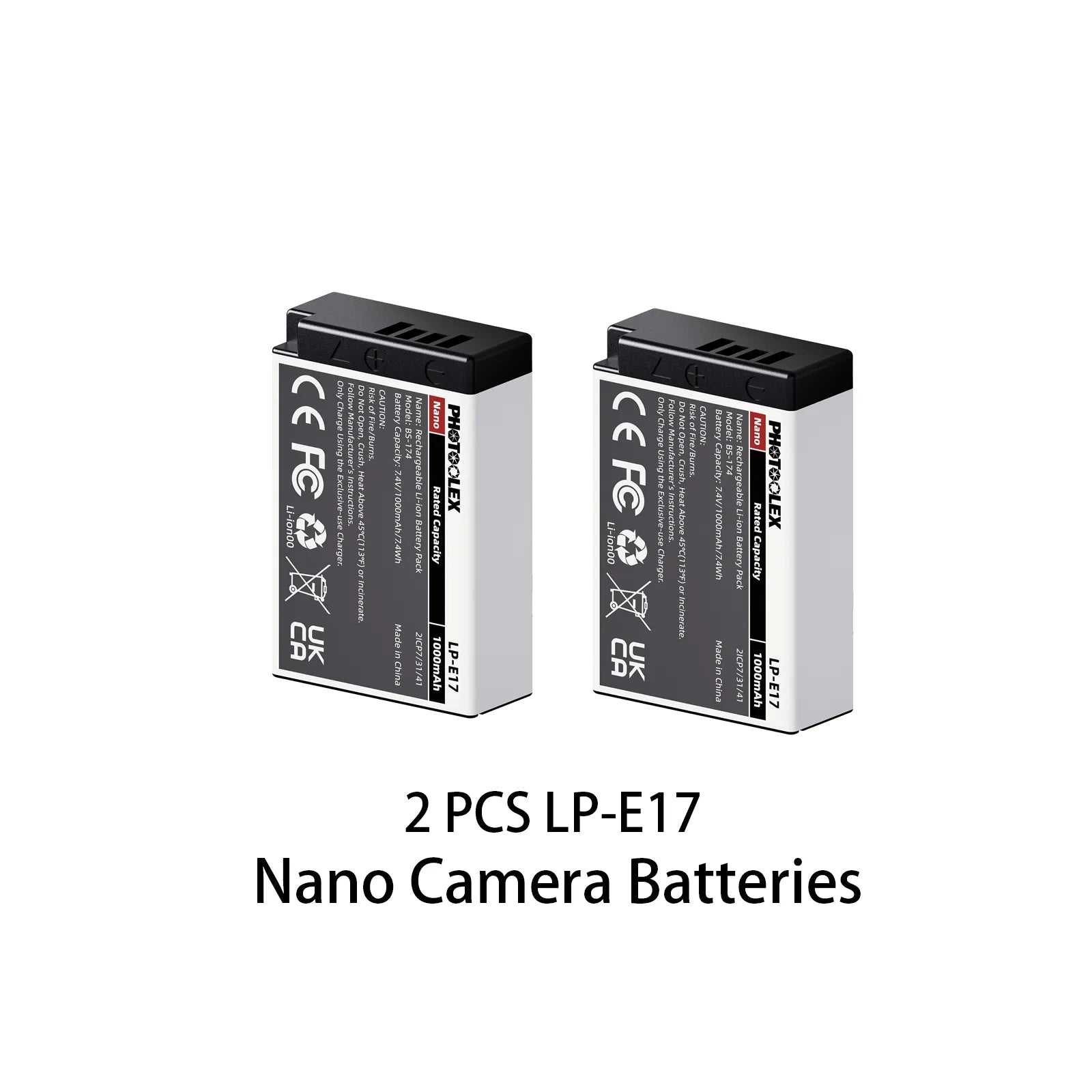 PHOTOOLEX BB Series Camera Battery Charger(BB Pro / BB4 / BB2)& Battery Kit - Photoolex