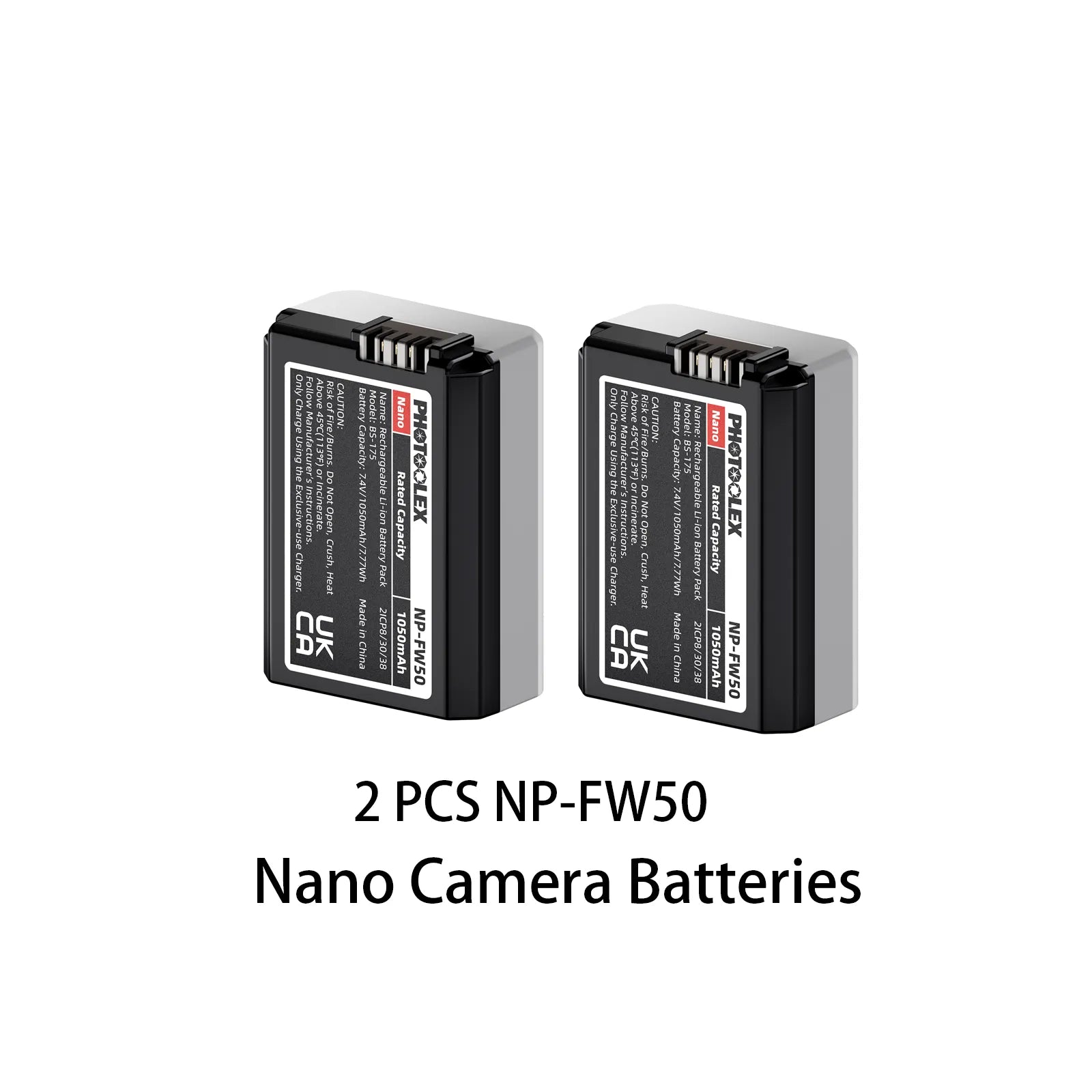 PHOTOOLEX BB Series Camera Battery Charger(BB Pro / BB4 / BB2)& Battery Kit - Photoolex