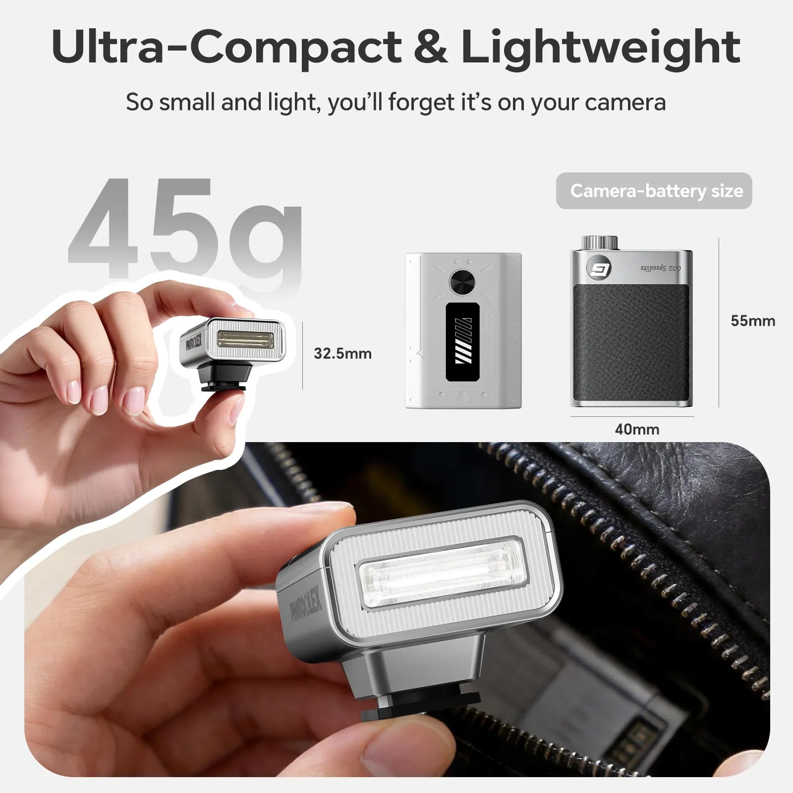 PHOTOOLEX G02 Mini Speedlite - Photoolex