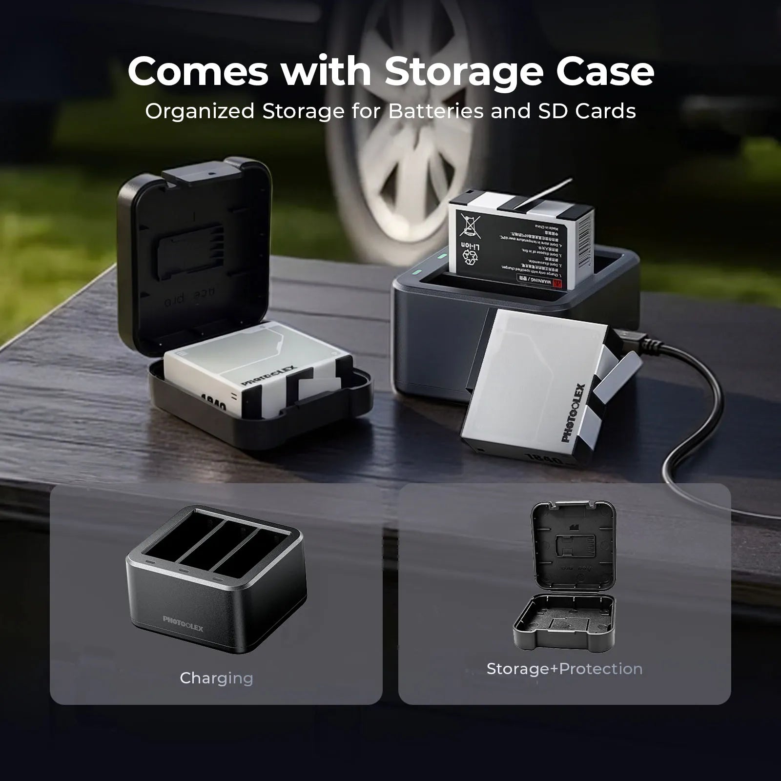 Photoolex Insta360 Ace Battery Charging Case Kit - Photoolex