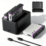 Photoolex Insta360 X5 Battery Charging Case Kit