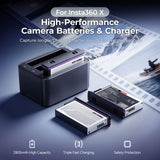 Photoolex Insta360 X5 Battery Charging Case Kit