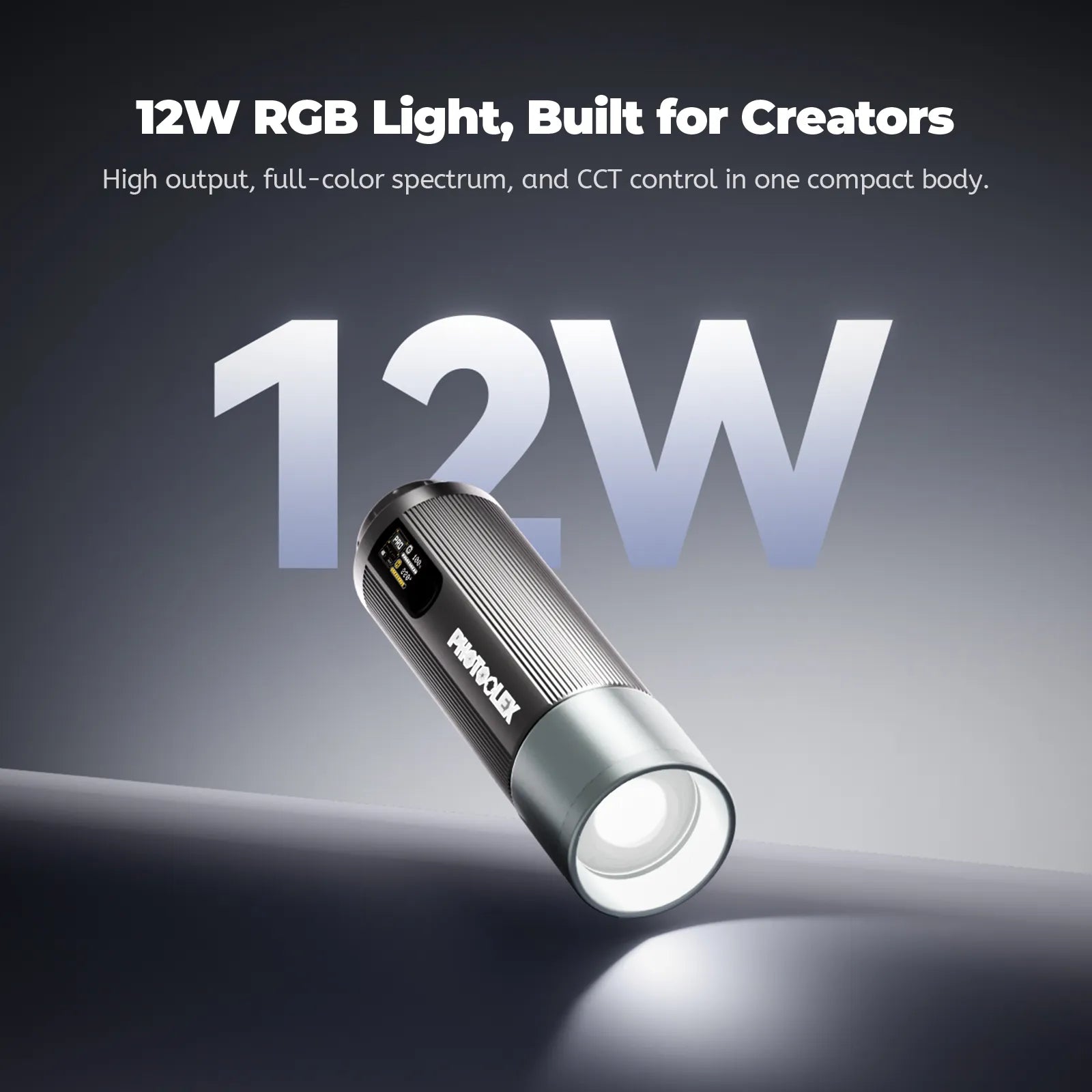 PHOTOOLEX PRO 12W Portable Photography Spotlight Set