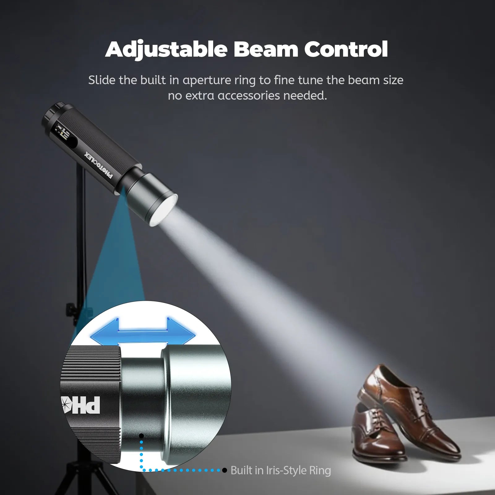 PHOTOOLEX PRO 12W Portable Photography Spotlight Set