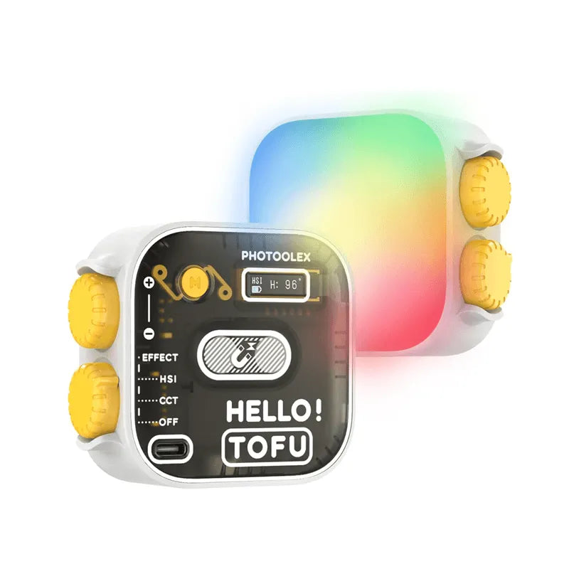 Photoolex PHOTOOLEX HELLO TOFU Portable LED Camera Light – Photoolex